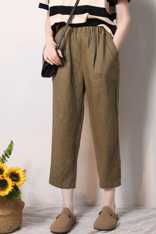 summer loose casual linen pants TT0023