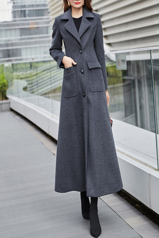 Women's Autumn and winter wool coat C4238