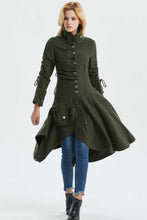 Load image into Gallery viewer, Women winter military coat C1328
