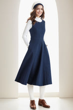 Load image into Gallery viewer, Winter Wool Pinafore Sleeveless Dress C4269
