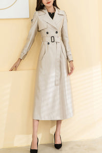 Autumn winter trench Coat Women C4157