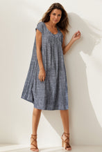 Load image into Gallery viewer, Gray Tunic Linen dress C4007
