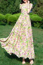 Load image into Gallery viewer, Chiffon floral women dress C3990
