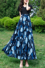 Load image into Gallery viewer, Long women summer chiffon printing dress C3986
