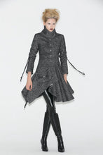 Load image into Gallery viewer, Asymmetrical Winter Wool Coat for Women C668
