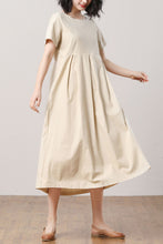 Load image into Gallery viewer, Summer Linen Dress for women C3283
