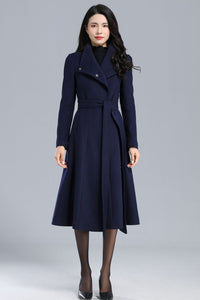 Vintage Inspired Wool Coat Women C2460