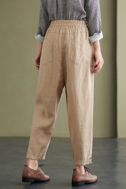 Womens Summer Casual Linen Pants C2431 - Size M #CK2100980