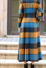 Load image into Gallery viewer, Women&#39;s Autumn and winter plaid wool coat C4221
