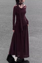 Load image into Gallery viewer, Long prom velvet party dress women C4624
