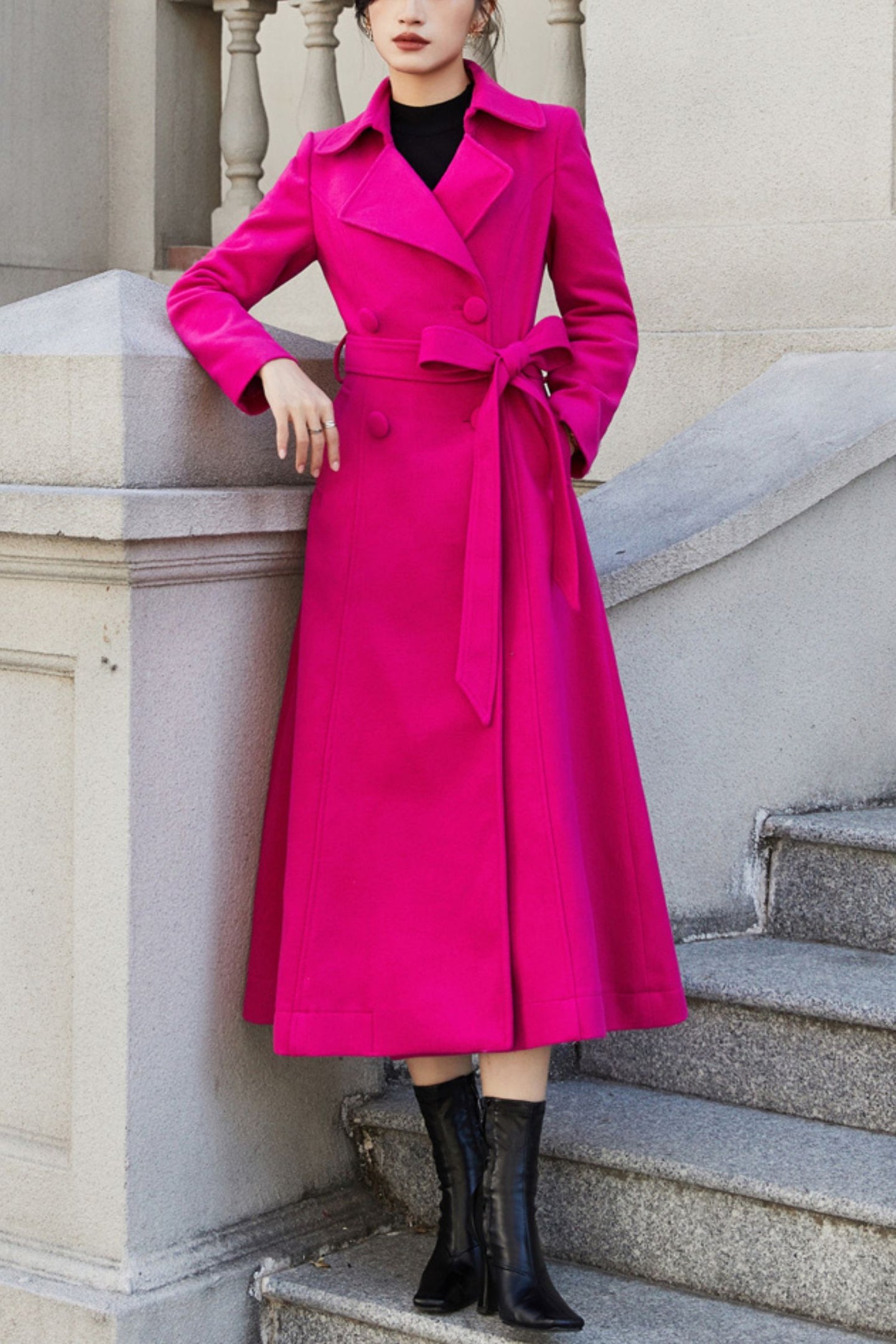 Women's Autumn and winter wool coat C4283