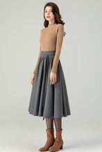 Load image into Gallery viewer, Winter Wool Skirt Circle Skirt C4315
