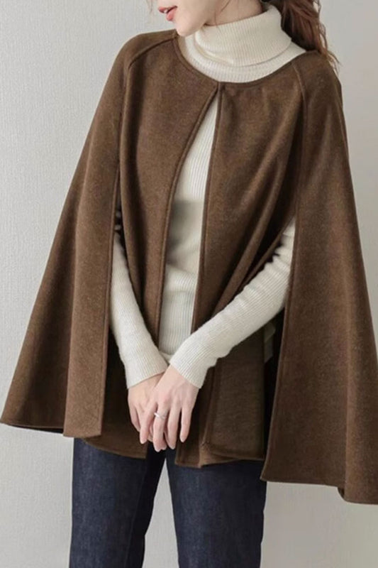 short wool cape coat winter wool cape coat C3669