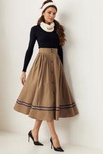 Load image into Gallery viewer, Winter Wool Skirt Women C4025
