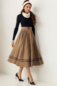 Winter Wool Skirt Women C4025