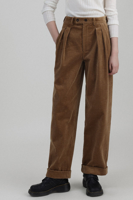 Long casual winter wool corduroy pants women TT0172