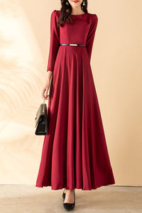 Long-sleeved French dress C4152