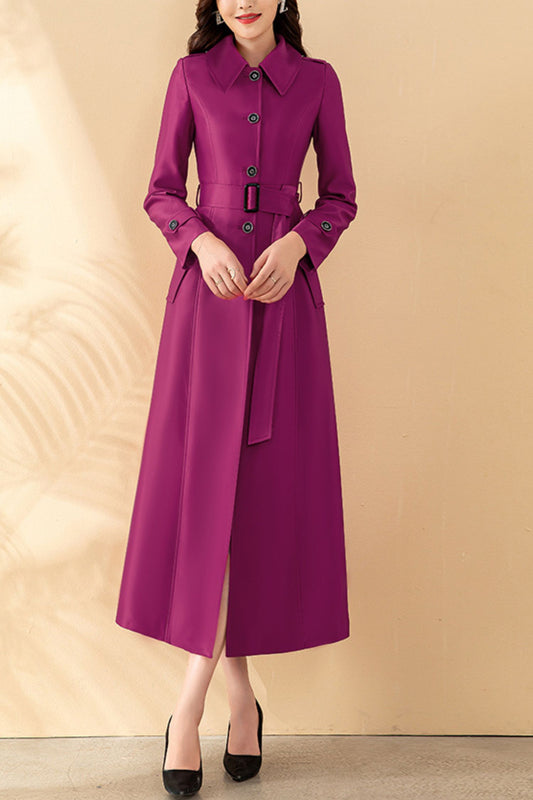 Autumn winter trench Coat Women C4156