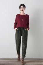 Load image into Gallery viewer, Autumn/winter long corduroy pants C4349
