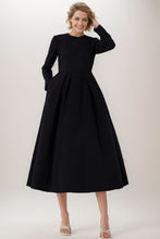 Load image into Gallery viewer, Women&#39;s Long Sleeves Black Party Dress C4103
