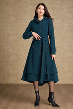 Load image into Gallery viewer, Hooded warm winter wool coat women C4476
