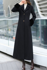 Women's Autumn and winter wool coat C4241