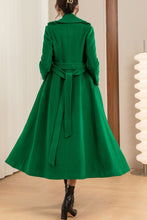 Load image into Gallery viewer, Women&#39;s winter green wool coat C4145
