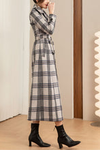 Load image into Gallery viewer, Plaid winter wool coat C4203
