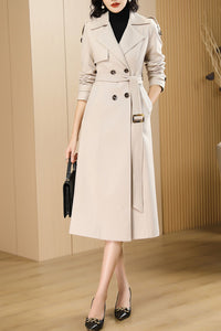 Autumn and winter wool coat C4208