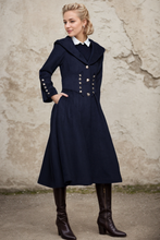 Load image into Gallery viewer, Hooded Wool Long Coat C739
