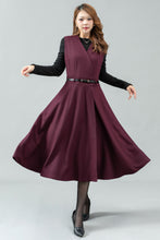 Load image into Gallery viewer, Midi Wool Pinafore Dress C4444
