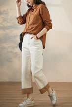 Load image into Gallery viewer, simple long-sleeved cotton shirt TT0025
