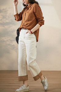 simple long-sleeved cotton shirt TT0025
