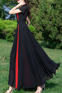 Chiffon women summer new fashion long dress C3984