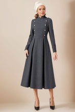 Load image into Gallery viewer, Winter Wool Maxi Dress Women C4045
