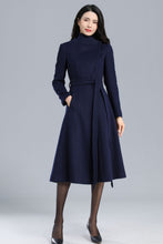 Load image into Gallery viewer, Vintage Inspired Wool Coat Women C2460
