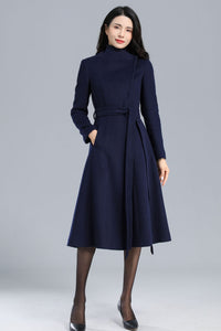 Vintage Inspired Wool Coat Women C2460