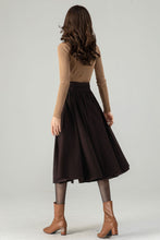 Load image into Gallery viewer, Winter Wool Skirt Circle Skirt C4315
