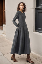 Load image into Gallery viewer, Winter Wool Gray Dress C4317
