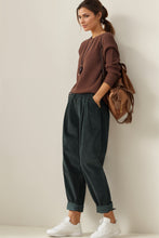 Load image into Gallery viewer, Casual Corduroy Harem Pants C4004
