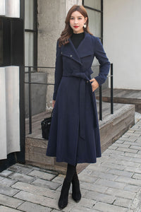 Big Collar Lapel Winter Coat  C2576