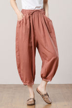 Load image into Gallery viewer, Women&#39;s Linen Pants C3287 #CK2300494
