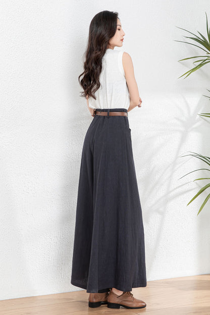 Womens Palazzo Linen pants c4761