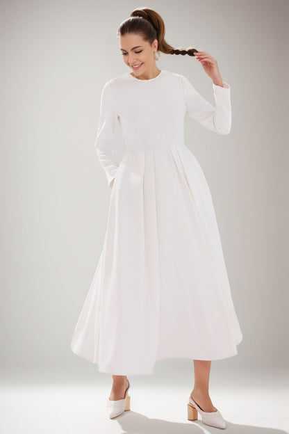 Women's Long Sleeves Wedding Dress C4102