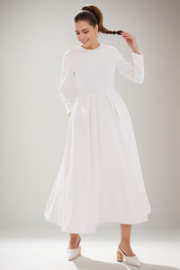 Women's Long Sleeves Wedding Dress C4102