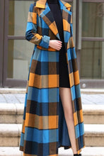 Load image into Gallery viewer, Women&#39;s Autumn and winter plaid wool coat C4221
