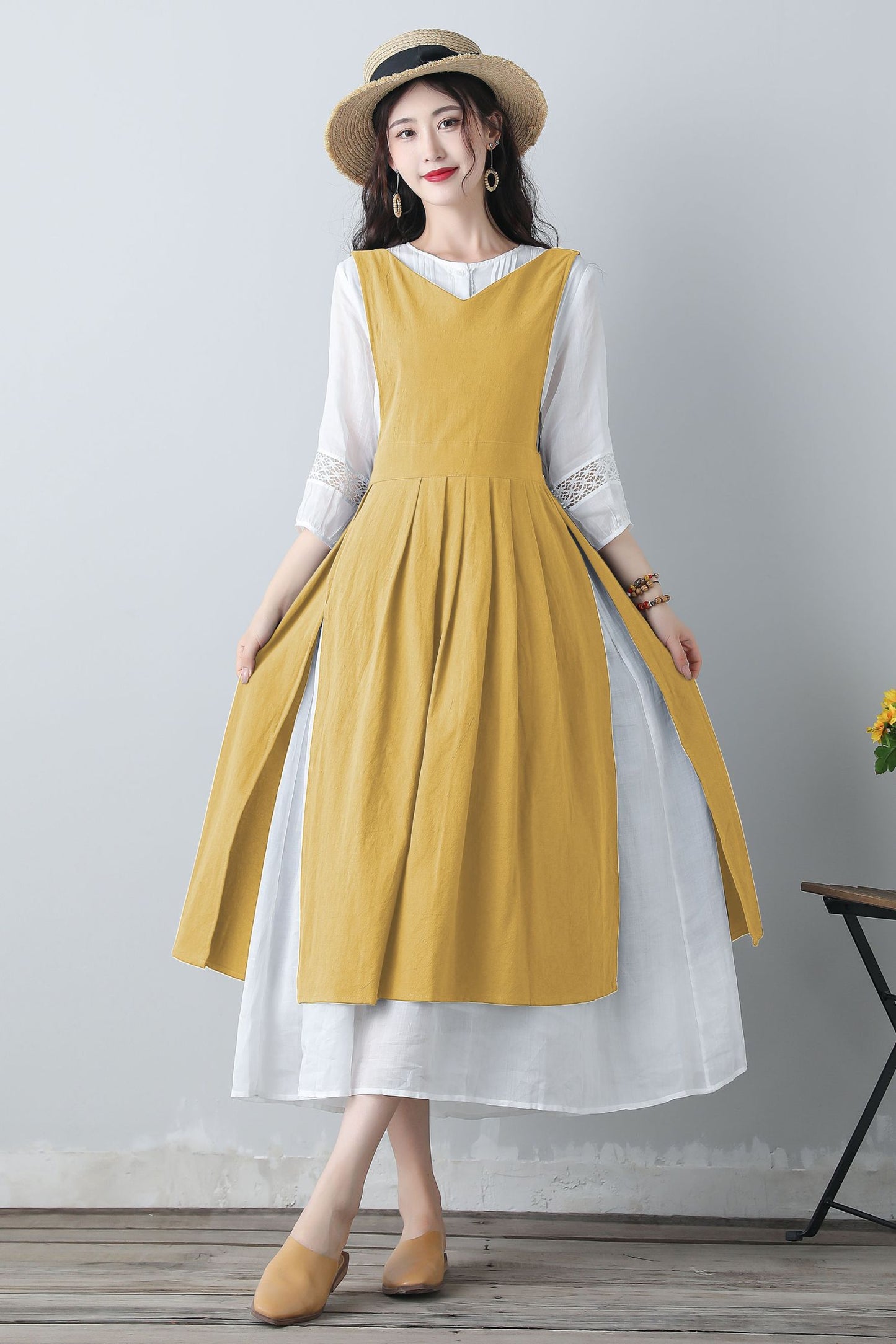 Women's casual Pinafore Dress C5348