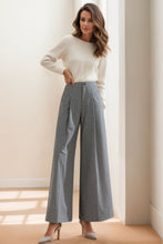 Load image into Gallery viewer, Wide Leg Wool Pants Women C4309
