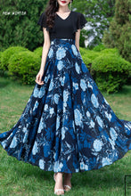 Load image into Gallery viewer, Long women summer chiffon printing dress C3986
