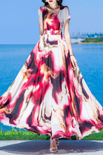 Load image into Gallery viewer, summer new chiffon printing dress C4019
